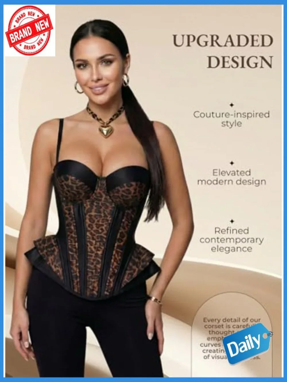 19 Steel Boned Overbust Corset Top – Daily Wear & Night Out